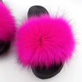 Faux Fur Slides